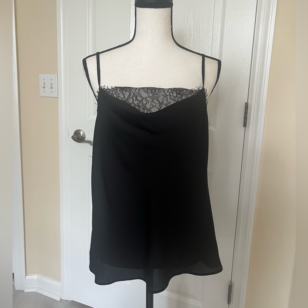 1 STATE Black Cami with Lace Detail | Size M